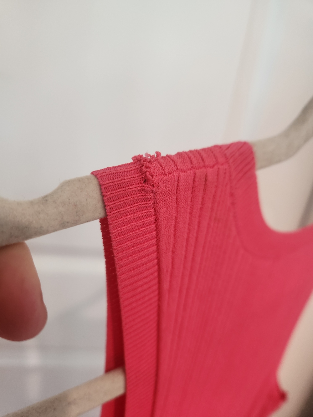 FRAME Pink Ribbed Sleeveless Maxi Dress With Side Slit - Picture 7 of 11